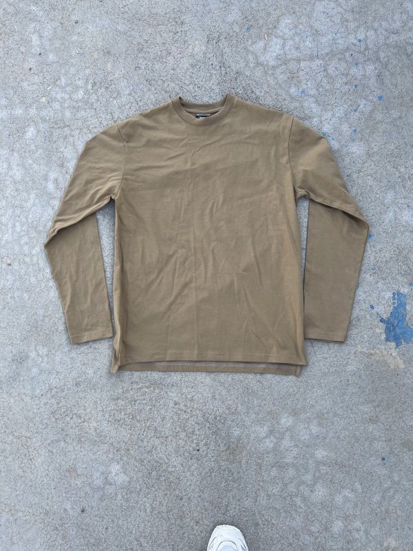 تیشرت آستین بلند ساده مردانه سبز روشن کد 3005