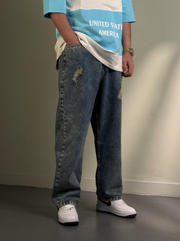 شلوار،شلوار جین،شلوار جین بگ مردانه،شلوار جین بگ پسرانه،شلوار بگ