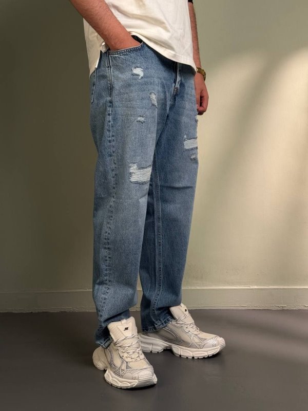شلوار،شلوار جین،شلوار جین مام فیت مردانه،شلوار جین بگ پسرانه،شلوار