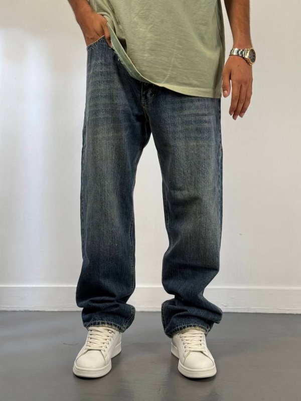 شلوار، شلوار جین،شلوار جین نیم بگ مردانه،شلوار لی،شلوار نیم بگ