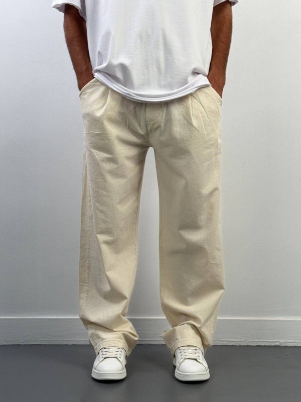 شلوار، شلوار لینن،شلوار مام فیت مردانه،شلوار لینن پسرانه،شلوار اسپرت