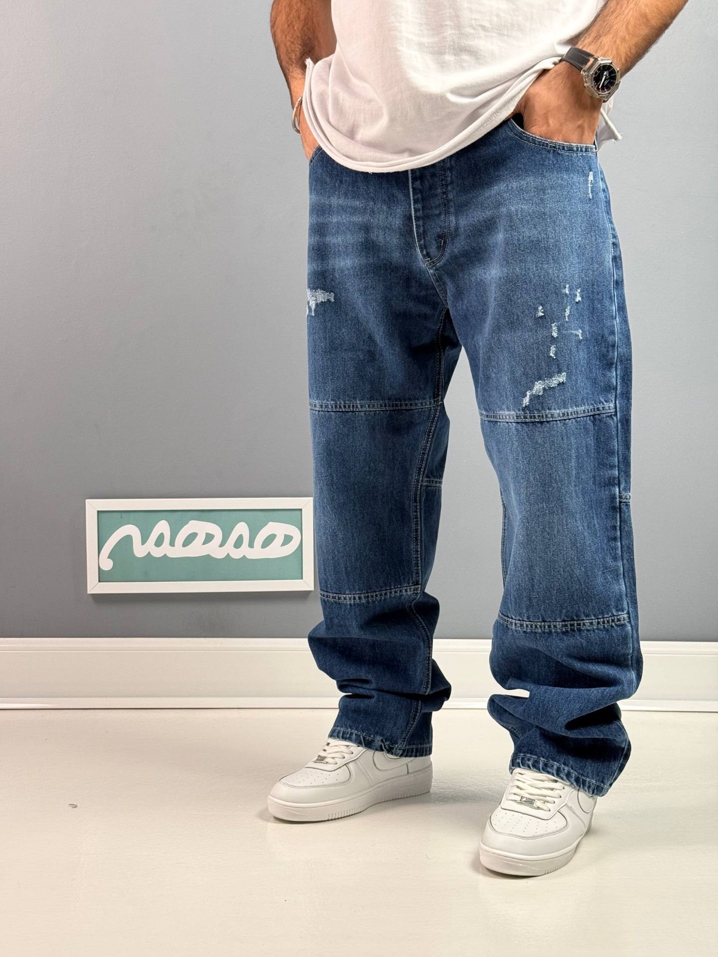 شلوار فول بگ،شلوار جین بگ،شلوار بگ،شلوار بگ مردانه،شلوار بگ پسرانه