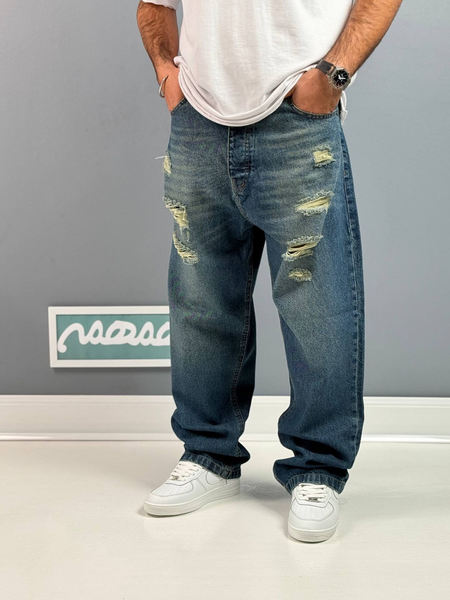 شلوار فول بگ،شلوار جین بگ،شلوار بگ،شلوار بگ مردانه،شلوار بگ پسرانه