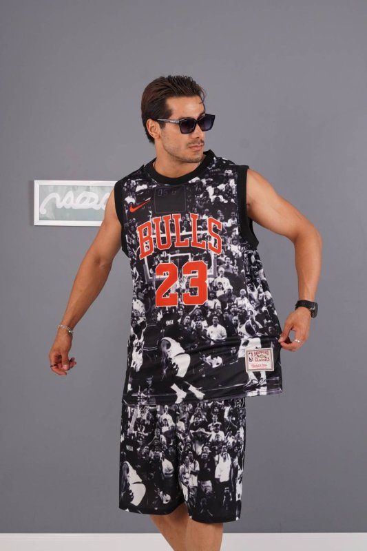ست مردانه رکابی شلوارک BULLS23 اورجینال کد 32444302