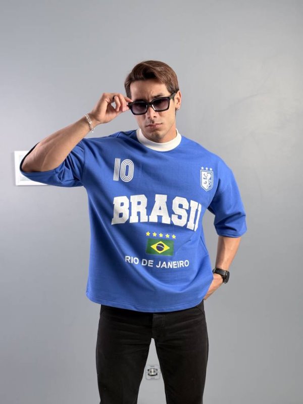 کیت ورزشی مردانه طرح BRAZIL کد 601721