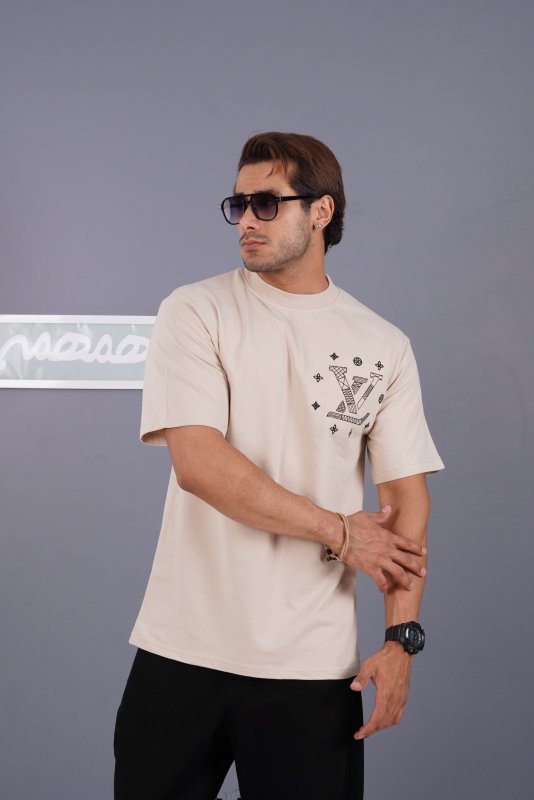 تیشرت مردانه گلدوزی کد 200102