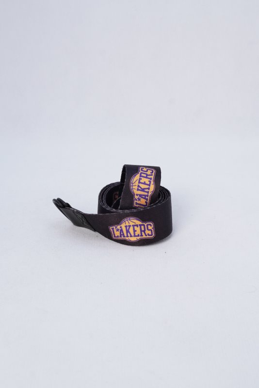 کمربند مردانه طرح دار LAKERS مشکی کد 1242132