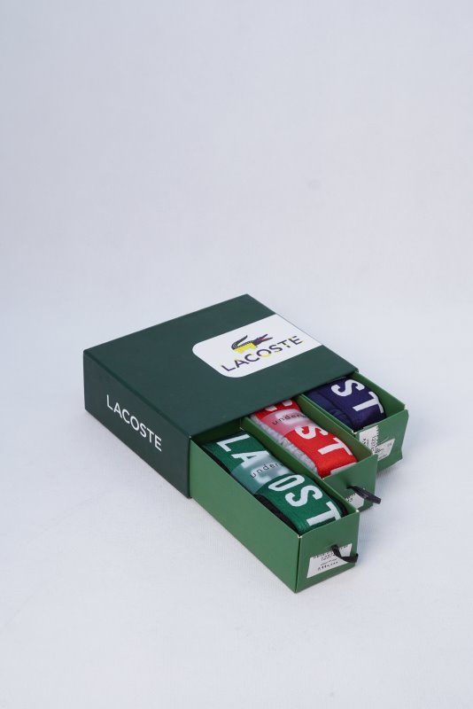 پک شورت مردانه سه عددی LACOSTE کد 123702