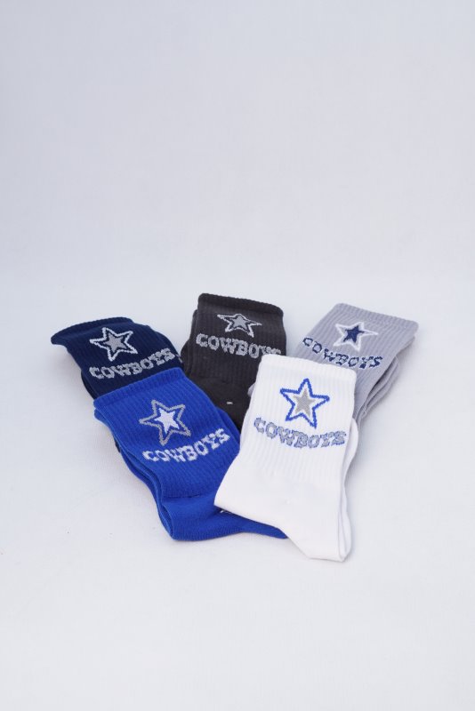 جوراب طرح COWBOYS ساقدار کد 1260136