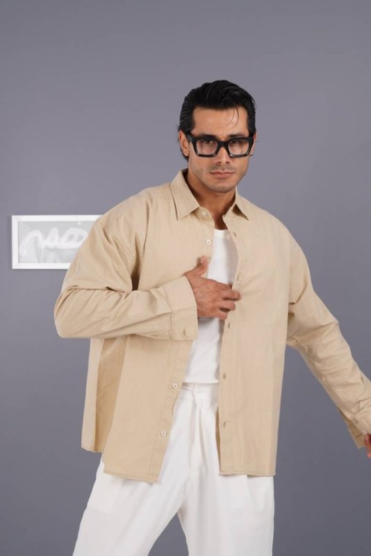 پیراهن مردانه آستین بلند ساده 601631