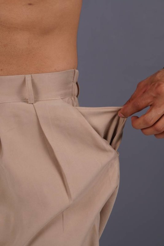 شلوار پارچه ای ساده سیلک 2 مردانه کد 206115