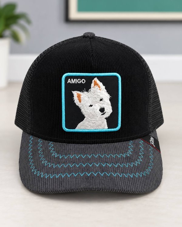 کلاه یونیسکس گورین طرح AMIGO کنفی مشکی کد 127721