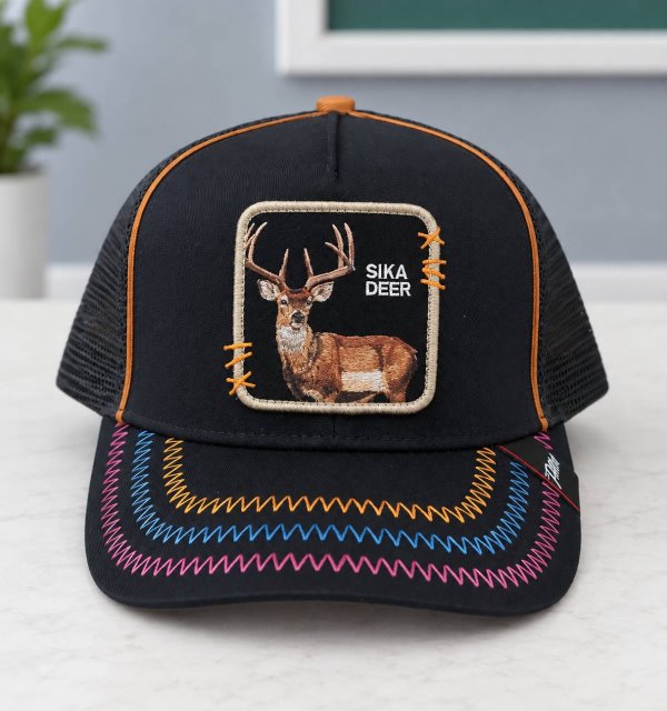 کلاه یونیسکس گورین طرح SIKA DEER سرمه ای کد 127711