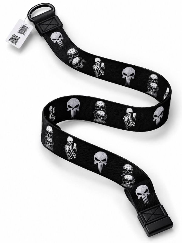 کمربند مردانه طرح PUNISHER مشکی کد 1242207
