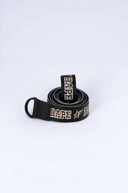 کمربند مردانه طرح BAPE ستاره مشکی کد 1242189