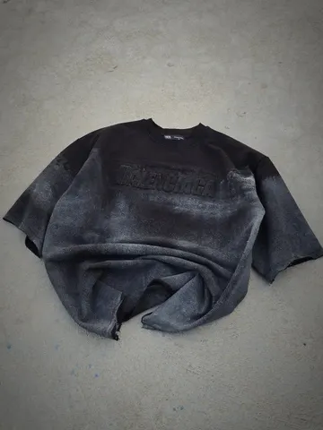 تیشرت مردانه BALENCIAGA پفکی مشکی کد 3018