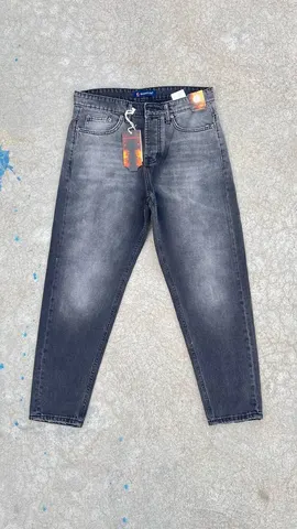 شلوار جین مام فیت مردانه MONCLER طوسی روشن کد 203463