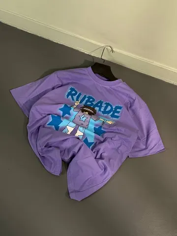 تیشرت مردانه طرح دار RUBADE بنفش کد 211309