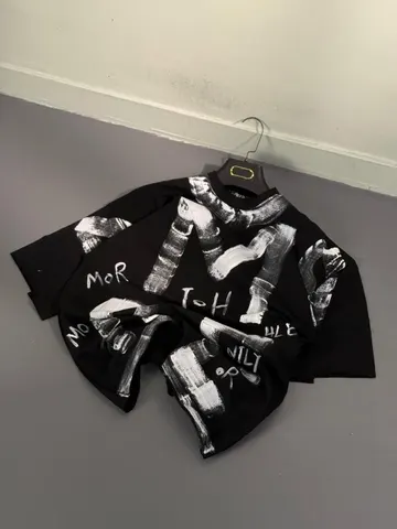تیشرت مردانه طرح M مشکی کد 218229