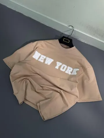 تیشرت مردانه NEW YORK کرم کد 217635