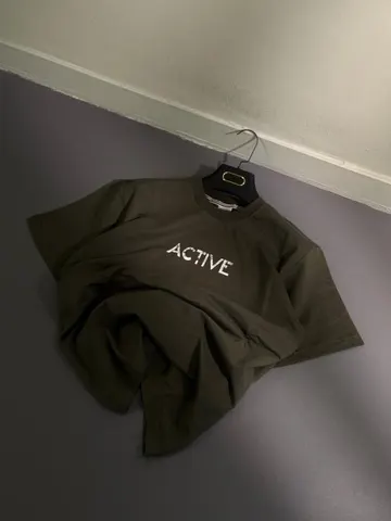 تیشرت مردانه طرح ACTIVE زیتونی کد 213630