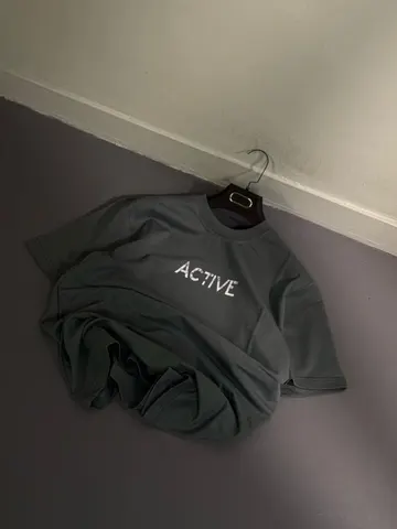 تیشرت مردانه طرح ACTIVE طوسی کد 213630