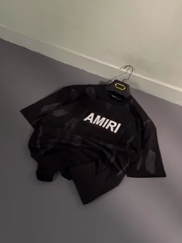 تیشرت مردانه AMIRI ساده مشکی کد 218167