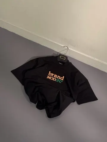 تیشرت مردانه طرح BRAND MAD مشکی کد 218153