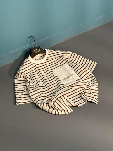 تیشرت مردانه رینگی قهوه ای کد 217657
