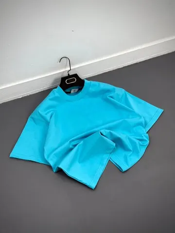تیشرت مردانه ساده آبی نیلی کد 217667
