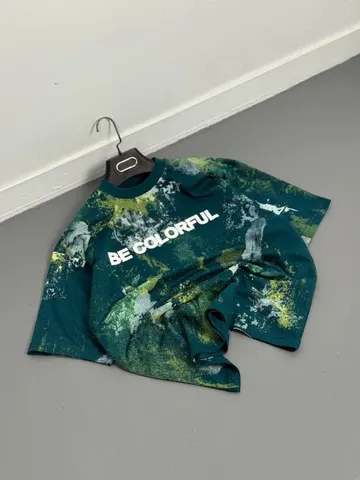 تیشرت مردانه BE COLORFUL سبز طرح جدید کد 217673