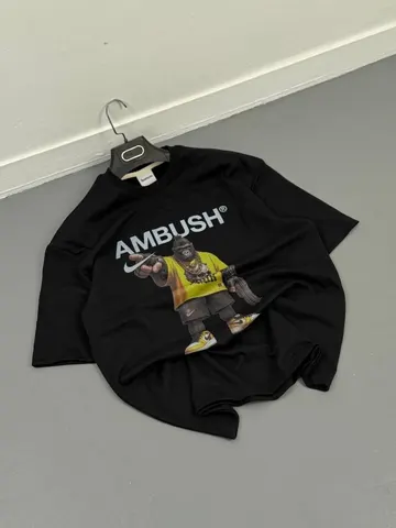 تیشرت مردانه طرح AMBUSH مشکی کد 218290