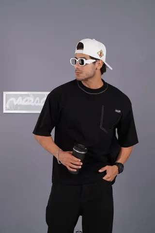 تیشرت مردانه طرح دار گلدوزی کد 6011118