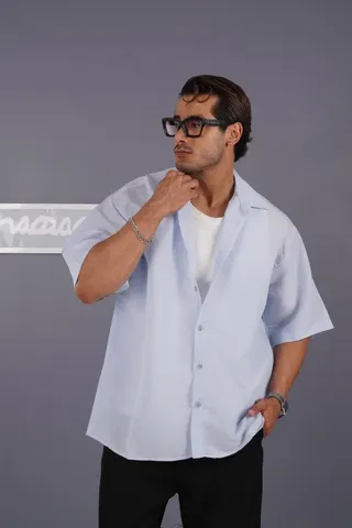 پیراهن مردانه سیلک راه راه جدید کد 601620
