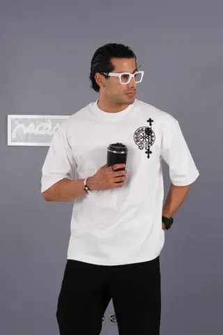 تیشرت مردانه طرح دار گلدوزی کد 6011133
