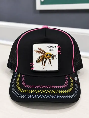 کلاه یونیسکس گورین طرح HONEY BEE مشکی کد 127716
