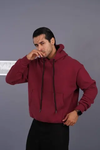 هودی مردانه آستین بلند ساده کد 300803